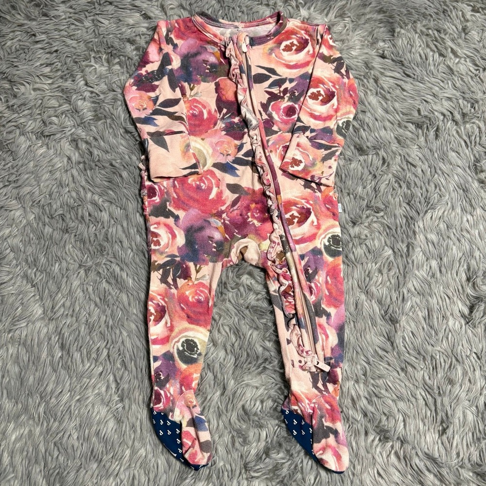 Posh Peanut Floral Bamboo Sleeper Baby Infant‎ 0-3 Months Soft Stretchy